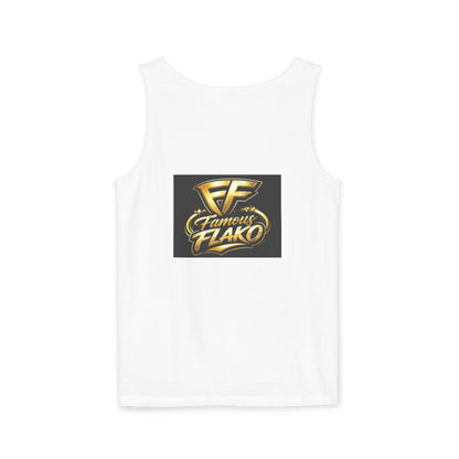 QR Code & Gold Logo Tank Top — Branded Scannable Graphic Tank