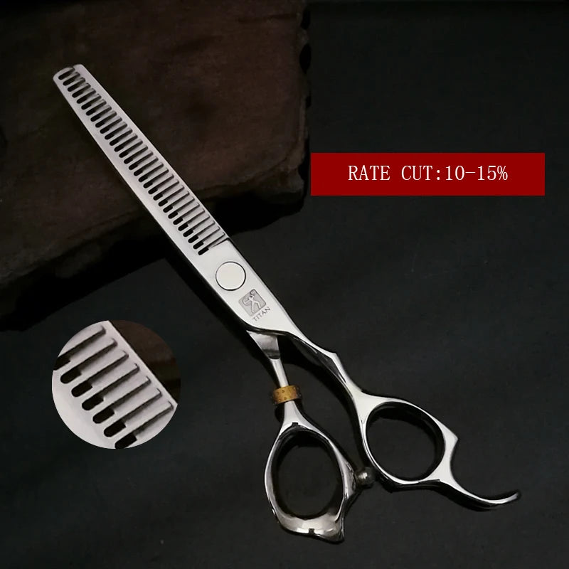 Take your craft to the next level with Titan Professional Barber Tools Hair Scissors—engineered for barbers and stylists who expect precision