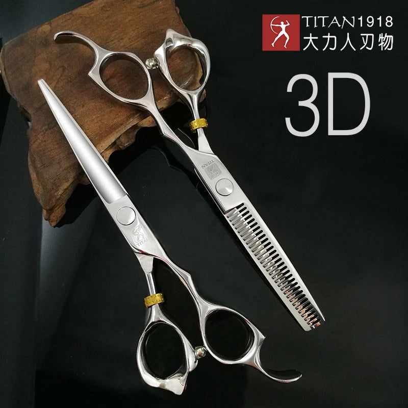 Take your craft to the next level with Titan Professional Barber Tools Hair Scissors—engineered for barbers and stylists who expect precision