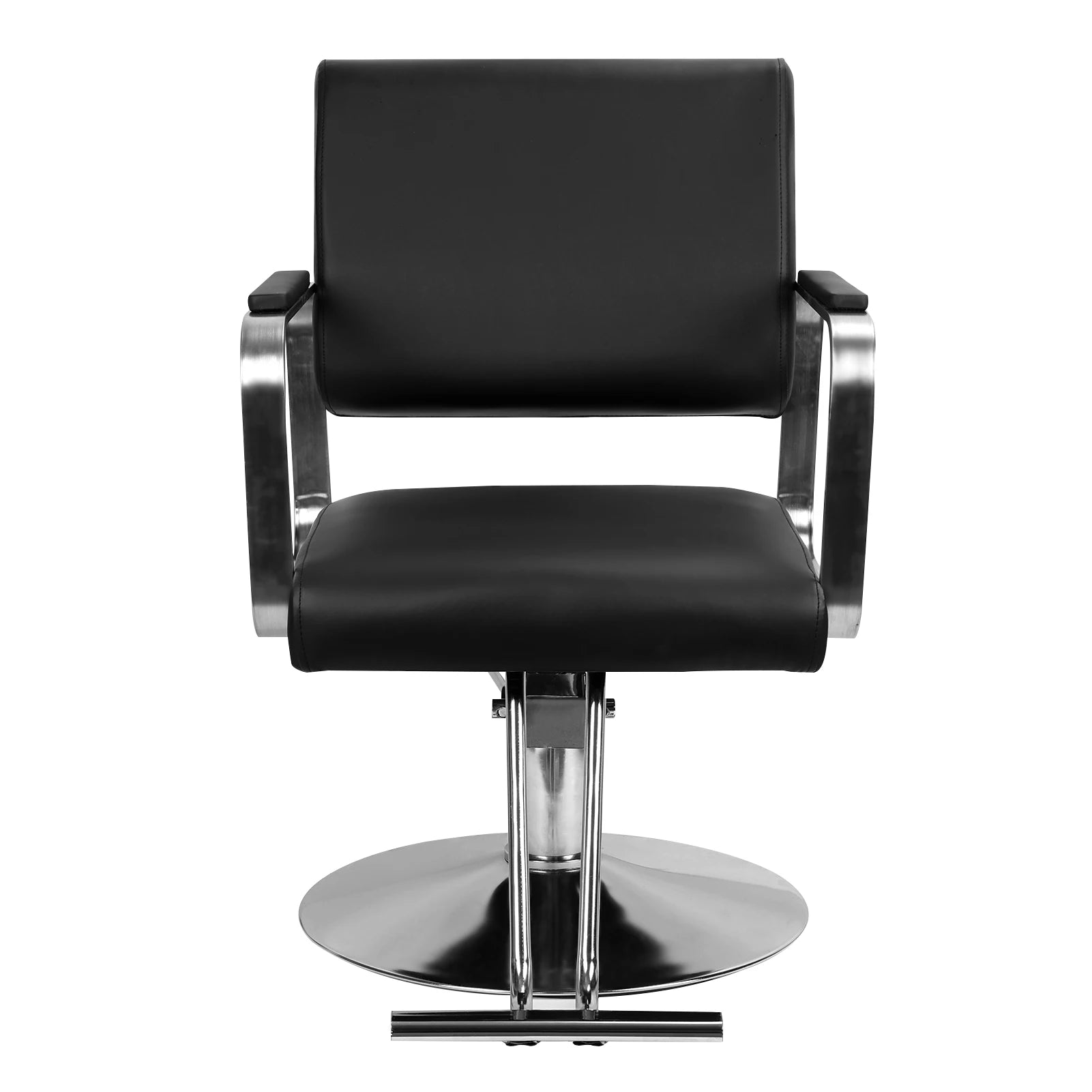 Flexible Adjustment: Salon stylist chair is equipped with a high-strength hydraulic pump, gently step on the lift lever to expel the air inside the hydraulic pump.