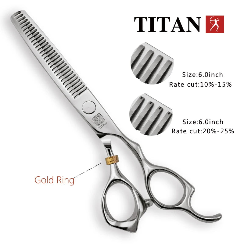 Take your craft to the next level with Titan Professional Barber Tools Hair Scissors—engineered for barbers and stylists who expect precision