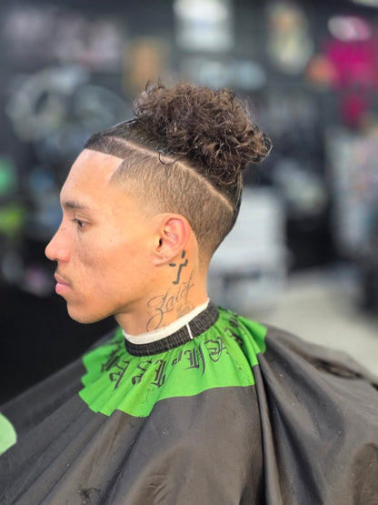 Men's basic Cut. 1 guard or longer on sides